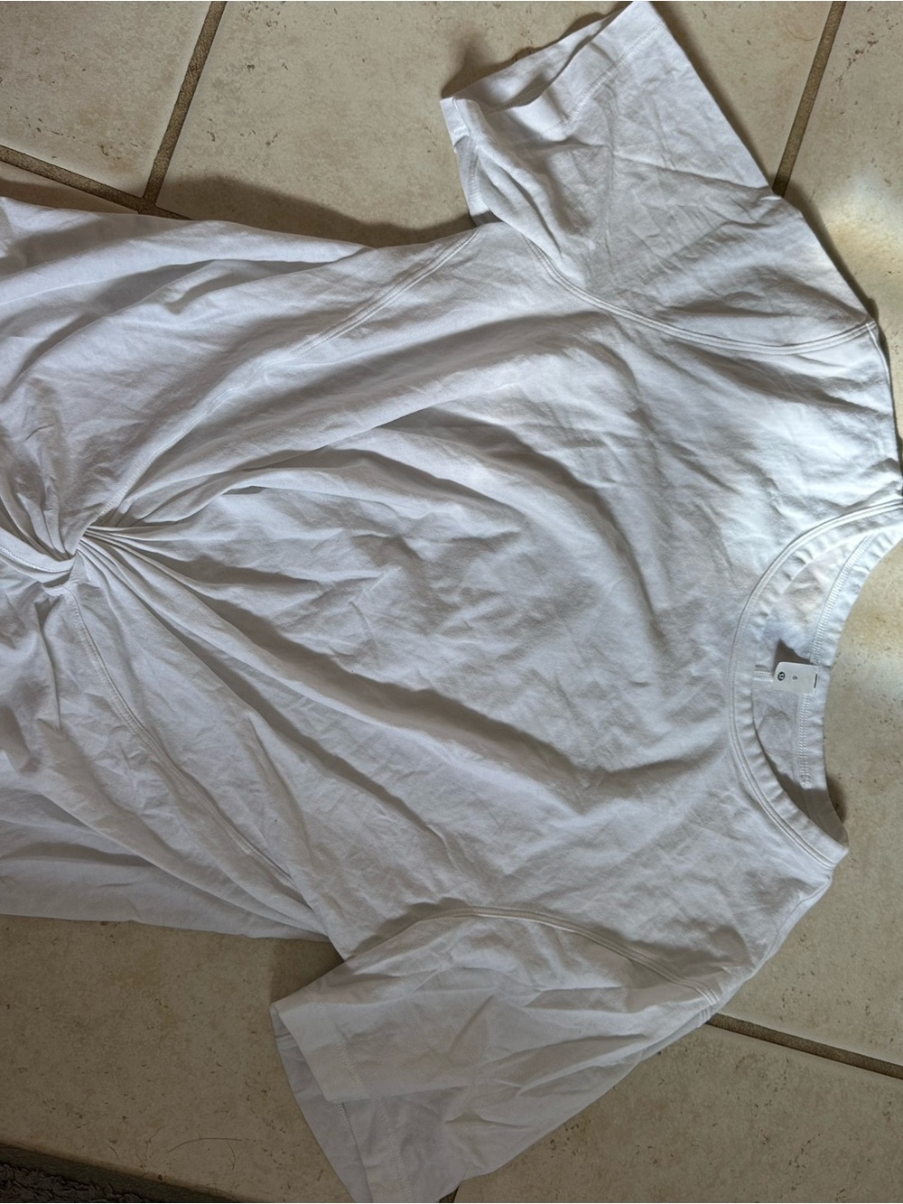 lululemon athletica White Crewneck Tee